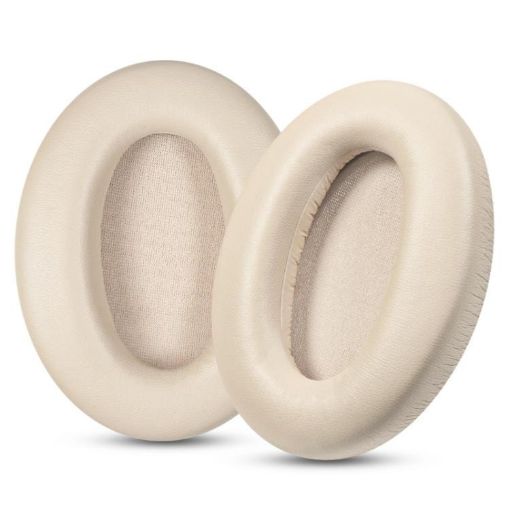Protein Leather Earpads for EDIFIER MT6 Pro (2pcs, Champagne) Replacement - 1