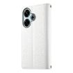 Redmi 13/5G & Poco M6 Wallet Leather Phone Case with Strap (White) - 3