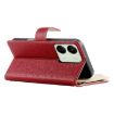 Redmi 13C/5G/13R Poco C65 Leather Wallet Phone Case with Strap (Red) - 5