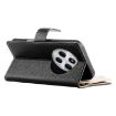 Redmi 14C/14R/A4 5G/A3 Pro Leather Wallet Phone Case with Strap (Black) - 5