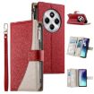 Redmi 14C/14R/A4 5G/A3 Pro Leather Wallet Case with Strap (Red) - 1