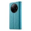 Redmi A3/Xiaomi Poco C61 Blue Leather Wallet Phone Case with Strap - 3