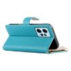 Redmi Note 12 4G/12R Pro Blue Leather Wallet Case with Strap - 5