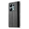 Redmi Note 13 Pro 4G/Poco M6 Pro Leather Wallet Case with Strap (Black) - 3