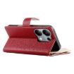 Redmi Note 13 Pro 4G/Poco M6 Pro Leather Wallet Case with Strap (Red) - 5