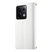Redmi Note 13 Pro/Poco X6 White Leather Wallet Case with Strap - 3