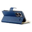 Redmi Note 13 Pro+ Global Leather Wallet Case with Strap - Dark Blue - 5
