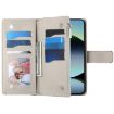 Redmi Note 14 4G Brown Leather Wallet Case with Strap & Card Slots - 4