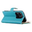 Redmi Note 14 5G Blue Leather Wallet Case with Strap & Multi-card Slots - 5