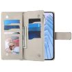 Redmi Note 14 Pro 4G Leather Wallet Case with Strap - Dark Blue - 4