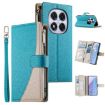 Redmi Note 14 Pro 5G/Pro+ 5G Blue Leather Wallet Case with Strap - 1