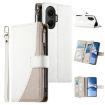 Redmi Turbo 4 Pro/Poco F7 White Leather Wallet Case with Strap - 1