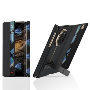 Huawei Mate XT GKK Magnetic Flip Case with Rotating Bracket - Black - 1