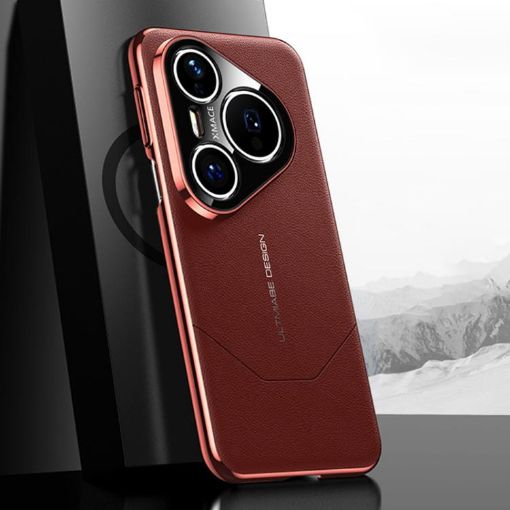Huawei Pura 80 Pro Ultra 5G Red Electroplated Design Phone Case - 1