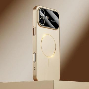 iPhone 16 Plus Kalebol MagSafe Frosted PC Case - Desert Gold - 1