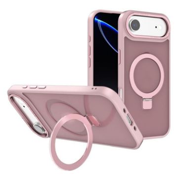 iPhone 17 Air Kalebol Metal Lens Frame MagSafe Frosted Case Pink - 1