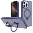 iPhone 16 Pro Kalebol Metal Lens Frame MagSafe Case Navy Blue - 1