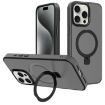 iPhone 15 Pro Max Kalebol Metal Lens Frame MagSafe Case (Black) - 1