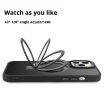 iPhone 15 Plus Pink Metal Lens Frame MagSafe Holder Frosted Case - 5