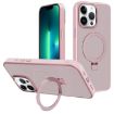 iPhone 13 Pro Max Pink Metal Lens Frame MagSafe Holder Case - 1