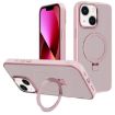 iPhone 13 Pink Kalebol Metal Lens Frame MagSafe Holder Frosted Case - 1