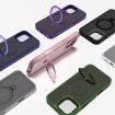 iPhone 13 Pink Kalebol Metal Lens Frame MagSafe Holder Frosted Case - 6