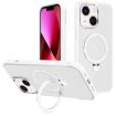 iPhone 13 Kalebol Metal Lens Frame MagSafe Frosted PC Case White - 1