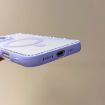 iPhone 16 Plus MagSafe Case with Large Lens Hole & Rhinestone Frame - Purple - 6