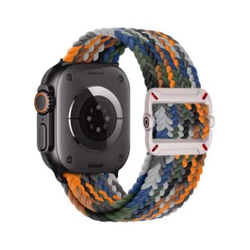 Camouflage Nylon Braid Watch Band for Apple Watch 46/49/45/44mm - 1