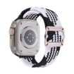 Apple Watch Band 42/41/40/38mm Double Loop Nylon Braid (Z Black White) - 1