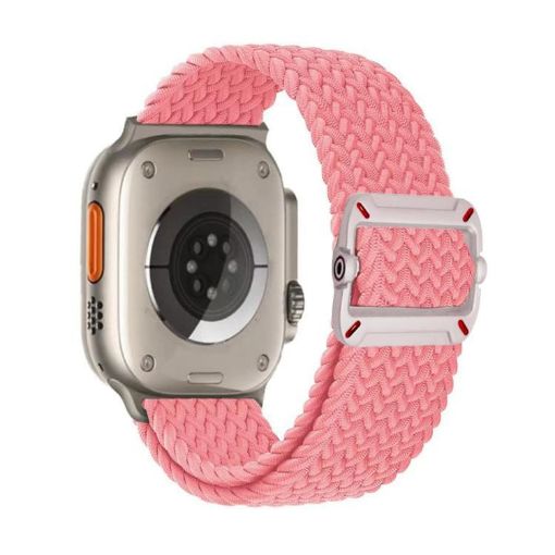 Apple Watch Band: Double Loop Nylon Braid, Pink, 42/41/40/38mm - 1