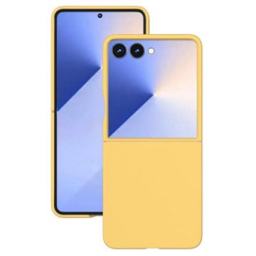 Samsung Galaxy Z Flip7 Yellow Kalebol Paint-Sprayed PC Phone Case - 1