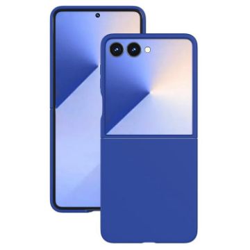 Samsung Galaxy Z Flip7 Blue Kalebol Paint-Sprayed Solid Color PC Case - 1