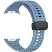 Samsung Galaxy Watch 8/8 Classic Magnetic Black Buckle Silicone Band Blue - 3