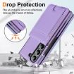 Samsung Galaxy Z Fold5 Light Purple Leather Case with Card Holder & Film - 3