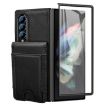 Samsung Galaxy Z Fold3 Leather Case with Card Holder & Tempered Film (Black) - 2