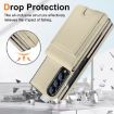 Samsung Galaxy Z Fold3 Beige Leather Case with Card Holder & Film - 3