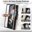 Samsung Galaxy Z Fold3 Beige Leather Case with Card Holder & Film - 7