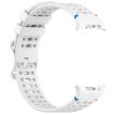Samsung Galaxy Watch 8/8 Classic Silicone Band White xDfind Ladder Buckle - 4