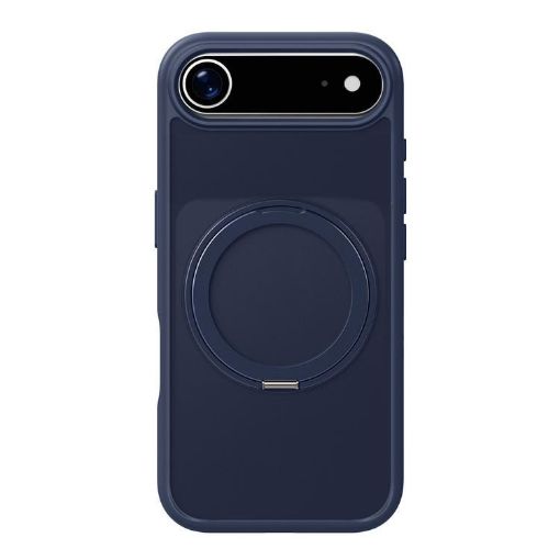 iPhone 17 Air Kalebol Frosted MagSafe Acrylic TPU Case Navy Blue - 1
