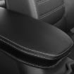 Toyota RAV4 2000 Armrest Box Leather Cover - Black Grey - 1