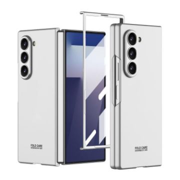 Samsung Galaxy Z Fold7 5G GKK Ultra-thin Full Coverage Case Silver - 1