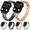 Rose Gold Diamond Metal Watch Band for Apple Watch 38/40/41/S10 42mm - 6