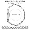 Huawei Watch Fit 4/Pro/3 20mm Diamond Metal Band Silver - 2