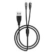 Magnetic USB Charging Cable for Shokz Bone Conduction Earphones (Black) - 1