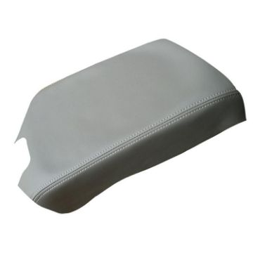 Ford F150 2015-2020 Grey Armrest Box Leather Cover Mat - 1