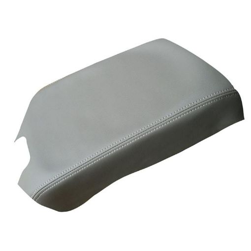 Ford F150 2015-2020 Grey Armrest Box Leather Cover Mat - 1