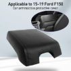 Ford F150 2015-2020 Grey Armrest Box Leather Cover Mat - 2