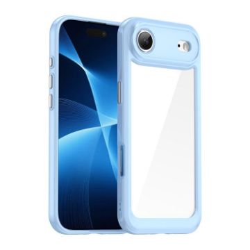 iPhone 17 Air Colorful Series Blue Acrylic TPU Phone Case - 1