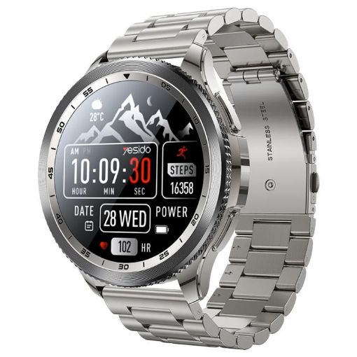Yesido IO34 1.43" AMOLED Metal Smart Watch with BT Call - Grey - 1